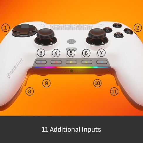 جهاز التحكم في الألعاب SCUF ENVISION PRO Wireless V2 (2025) للكمبيوتر الشخصي فقط - عصا التحكم المضادة للانجراف - خمسة مفاتيح G قابلة لإعادة التعيين - مجاذيف خلفية قابلة لإعادة التعيين - مشغلات فورية - أبيض وأسود in Kuwait