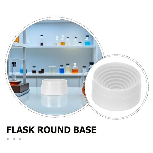 Plastic Flask Holder Base Round Bottom Flasks 50ml to 1000ml High Strength Material with Non-Slip Widened Concentric Ring Base for Laboratory Synthesis and Busy Chemistry in Kuwait