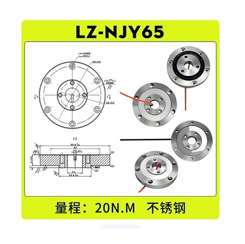 محول عزم الدوران الثابت من نوع القرص LZ-NJY65 الفولاذ المقاوم للصدأ 20N.m لمعدات الأتمتة الصناعية in Kuwait
