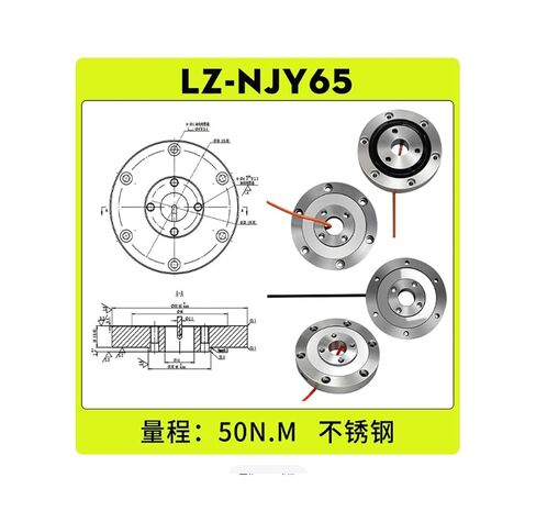 محول عزم الدوران الثابت من نوع القرص LZ-NJY65 الفولاذ المقاوم للصدأ 50N.m لمعدات الأتمتة الصناعية in Kuwait