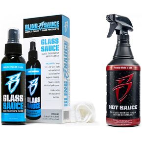 مزيل بقع الماء الصلب الفاخر من Boat Bling Hot Sauce ومعالجة ومنظف زجاجي للصلصة الزجاجية in Kuwait
