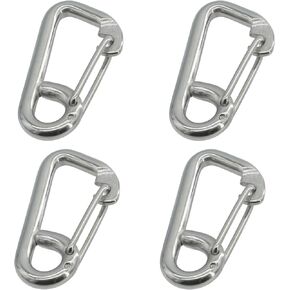 4-Pack 5/16 Inch Heavy Duty Snap Hook, 304 Stainless Steel Spring Clip for Boating, Marine, Garage, and Workshop Organization – Rustproof Utility Hardware in Kuwait