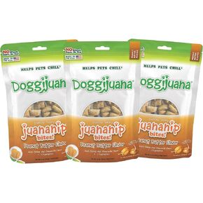 Doggijuana Calming Dog Treats - Peanut Butter 6oz Resealable Pouch - Helps Pets Chill - No Corn, Wheat, or Soy - with Catnip, Chamomile & L-Tryptophan to Support Relaxation in Saudi Arabia