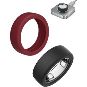 غطاء مكون من قطعتين لحلقتنا Oura Ring Gen 5، ملحقات حلقة ذكية رفيعة للغاية ومضادة للخدش من السيليكون المرن لحلقتنا Oura 5 in Kuwait