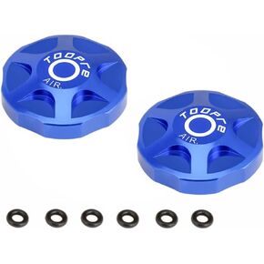 2PCS Bicycle Front Fork Cap Suspension Cover, Aluminum Alloy Air Valve Top Caps for MTB,Mountain Bike and Road Bike Suspension Fork Air Chamber Protection Use in Kuwait