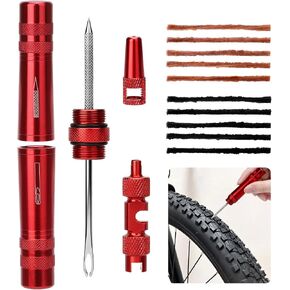 Linkstyle Tubeless Bike Repair Kit: Portable Tubeless Tire Plug Tool with Valve Core Tool for Emergency Mountain Road Gravel Bike Tire Puncture Repair | Quick Tubeless Tire Repair Without Wheel Removal in Kuwait