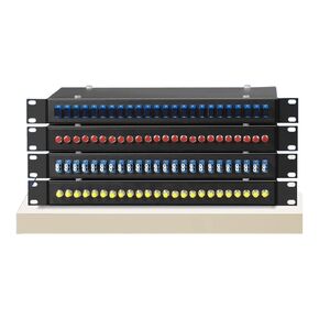 24 Port Optical Fiber Terminal Box SC/FC/ST/LC Fully Loaded 19-inch Rack Mounted Distribution Frame Thickened Cold Rolled Steel(SC 24) in Saudi Arabia