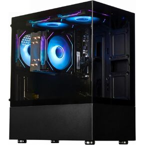 LXZ Desktop PC Computer AMD Ryzen 5-5600GT 8 core 3.6GHz, 16G DDR4 RAM, 512G NVME SSD, Tower Computer with 400W Power Supply for Working, Home and Office (White) in Saudi Arabia
