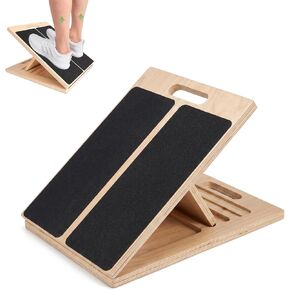 Slant Board for Calf Stretching, Portable Wooden Slant Board with 5 Adjustable Angles, Non-Slip 300lb Weight for Squats, Calf Muscles, Knees, Heel, Ankle, for Home, Gym, Office in Kuwait