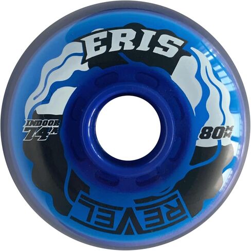 Alkali Roller Hockey Wheels - Revel Eris 80mm 74A Blue (8-Pack) in Kuwait