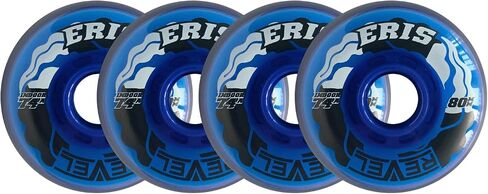 Alkali Roller Hockey Wheels - Revel Eris 80mm 74A Blue (4-Pack) in Kuwait