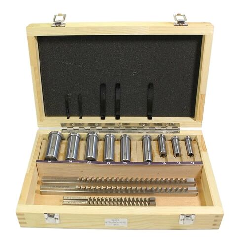 18 قطعة HSS Keyway Broach مجموعات B-4mm، B-5mm، C-6mm، C-8mm متري الحجم أدوات القطع للهندسة الدقيقة لمخرطة CNC in Kuwait