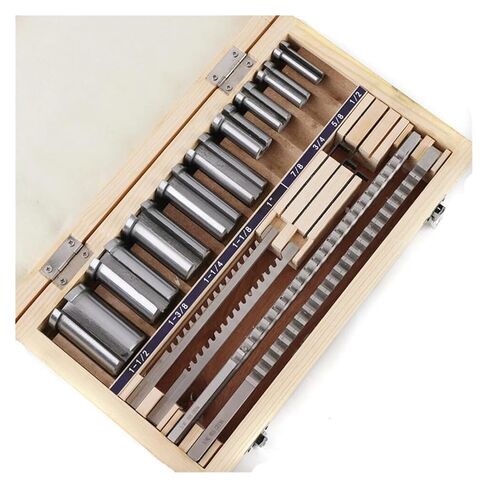 18 قطعة HSS Keyway Broach مجموعات B-4mm، B-5mm، C-6mm، C-8mm متري الحجم أدوات القطع للهندسة الدقيقة لمخرطة CNC in Kuwait