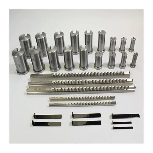 30pcs Keyway Broach Set, Inch Sized 5pcs Broaches 1/2''-1-1/2'' 18pcs Bushings and 7pcs Shims for CNC Machine Precision Engineering in Kuwait