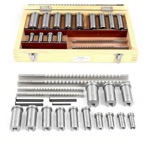 22pcs Keyway Broach Set Metric Size Shim Set High Speed Steel Keyway Cutting Tool for CNC Machine Precision Engineering in Kuwait