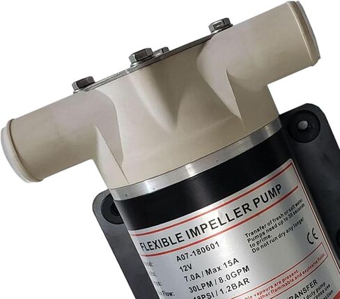 Flexible 12V 8 GPM 30 LPM Self Priming Centrifugal Impeller Pump Boat RV in Kuwait