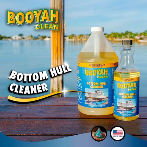 Booyah Clean Bottom Hull Cleaner – Environmentally Preferred Non-Acid, Non-Fuming Formula Removes Scum Lines, Hard Water Deposits, Scale, Barnacles, Mussels, and Rust Stains in Kuwait