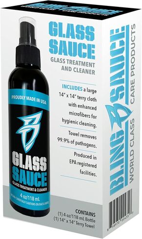 مزيل بقع الماء الصلب الفاخر من Boat Bling Hot Sauce ومعالجة ومنظف زجاجي للصلصة الزجاجية in Kuwait