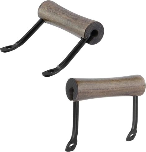 Crapyt Hardware Handle Pull for Trays, Wooden Serving Tray Handles with Screws, Chopping Boards and Wooden Boxes, Cutting Board, 4 Pcs Brown 3.23" × 3.78" in Kuwait