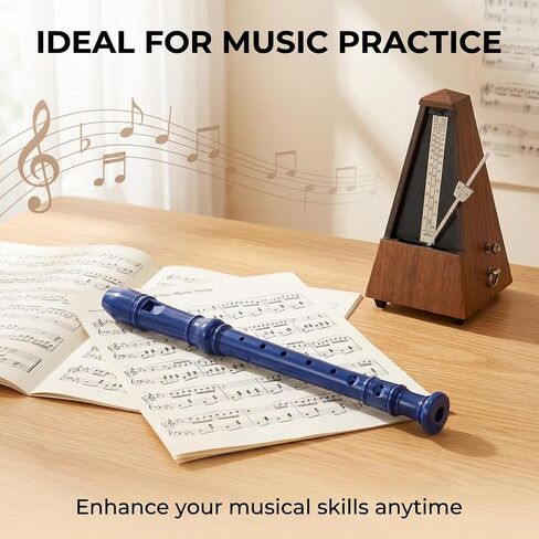 1pc White Plastic Flute Featuring Six Holes in Kuwait