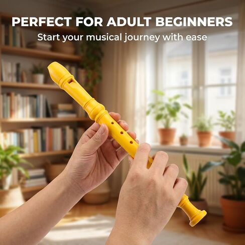 1pc White Plastic Flute Featuring Six Holes in Kuwait
