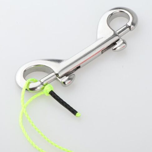 Scuba Diving Reel with High Visibility Line Underwater Aluminum Finger Spool Double Ended Snap Clip Lightweight Construction Suitable for Freediving S, Pink Reel in Kuwait