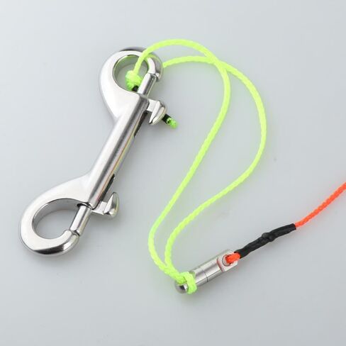 Scuba Diving Reel with High Visibility Line Underwater Aluminum Finger Spool Double Ended Snap Clip Lightweight Construction Suitable for Freediving S, Pink Reel in Kuwait