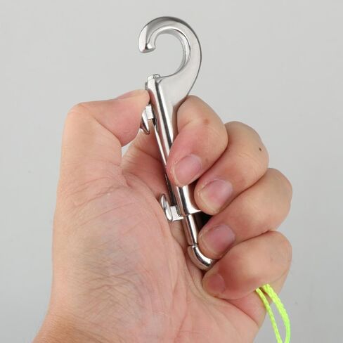 Scuba Diving Reel with High Visibility Line Underwater Aluminum Finger Spool Double Ended Snap Clip Lightweight Construction Suitable for Freediving S, Pink Reel in Kuwait