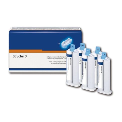 Voco 2512 Structur 3 Temporary Crown & Bridge Material 1:1 A2 5/Pk 50mL in Kuwait