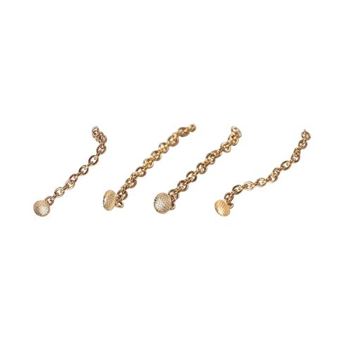 100Pcs,10Pcs/Pack Dental Orthodontic Direct Bonded Eyelet Traction Hook Composite Ceramic Lingual Buttons with Hook Materiales Orthodont (Golden Button Chain) in Kuwait
