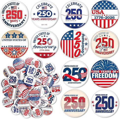 Giegxin 48 Pcs Hispanic Heritage Month Button Pins 1.5'' Hispanic Buttons Badges National Latino Brooch Button Pins Hispanic Gift Decoration Accessories for Shirt Backpack Hat(Snowflake Style) in Saudi Arabia