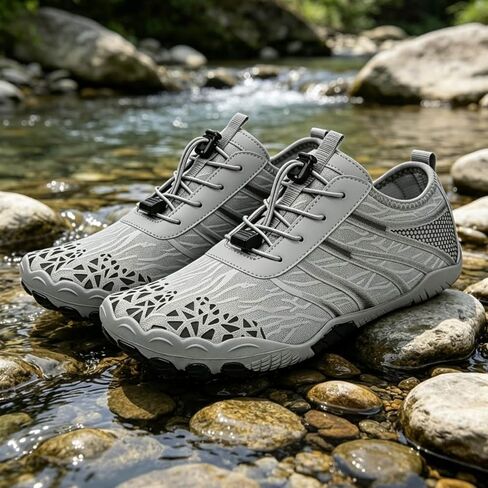 Hiking Barefoot Shoes for Women Men, Wide Toe Non-Slip Quick-Dry Aqua Socks, Breathable Sneakers for Outdoor Travel in Kuwait