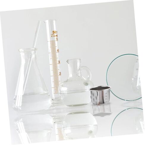 SOLUSTRE 2pcs Stainless Steel Medicine Measuring Cups 40ml Capacity with Scale Markings for Accurate Dosage and Home Use in Kuwait