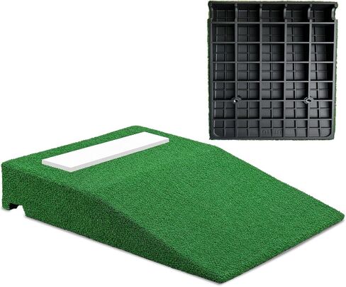2026 Upgraded Baseball Pitching Mound with Hard Rubber Base, Portable Pitchers Mound with Antifade Synthetic Turf, Rubber Pitching Plate in Kuwait