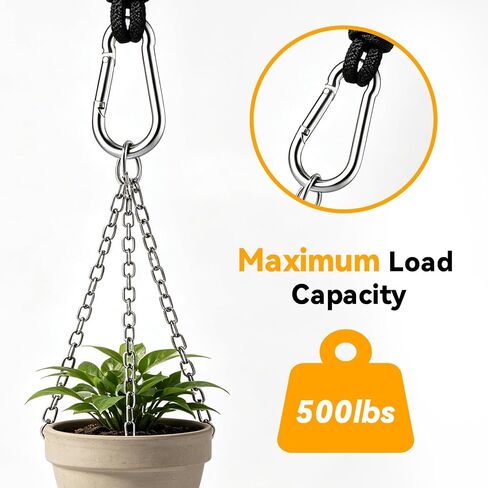 30PCS 3 Inch Heavy Duty Spring Snap Hook, M8 5/16" Galvanized Steel Carabiner Clip, 500LBS Quick Link for Hammock, Swing, Gym, Outdoor, Camping, Dog Leash – Heavy Duty Carabiner Bulk in Saudi Arabia