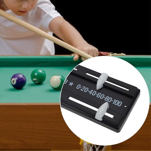 Black Snooker Scoreboard Plastic Game Scoreboard 255 x 59 mm Billiards Scoreboard Wall Mounted for Kids Snooker Tables Score in Kuwait