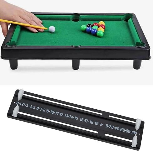 Black Snooker Scoreboard Plastic Game Scoreboard 255 x 59 mm Billiards Scoreboard Wall Mounted for Kids Snooker Tables Score in Kuwait