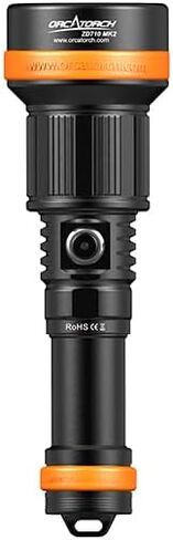 ORCATORCH ZD710 MK2 Dive Light, 4°–72° Zoom Beam Scuba Diving Flashlight, 150m Waterproof Underwater Torch in Kuwait