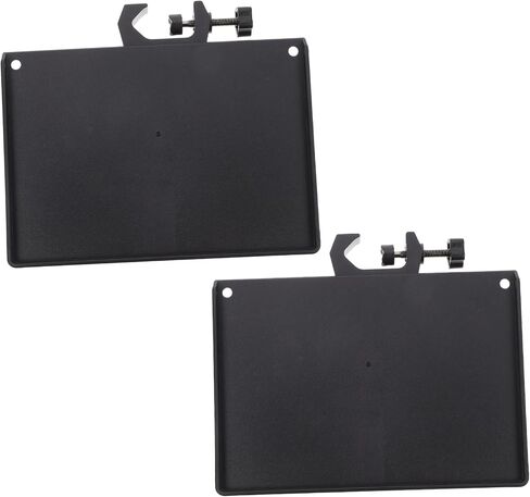 Toddmomy 2pcs Microphone Stand Tray Holder Durable Live Sound Card Rack Accessory with Raised Edges Easy Install for Broadcasting Singing and Recording Accessories Storage in Kuwait