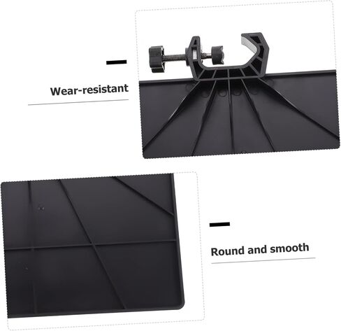 Toddmomy 2pcs Microphone Stand Tray Holder Durable Live Sound Card Rack Accessory with Raised Edges Easy Install for Broadcasting Singing and Recording Accessories Storage in Kuwait