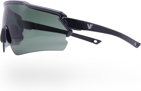 Vantage Labs The Vue Pickleball Glasses | ColorVue Ball Tracking Lens | ANSI Z87 Impact Rated | Panoramic Field of View | Anti-Fog Sports Eyewear for Indoor & Outdoor Play - Phantom Black Frame in Kuwait