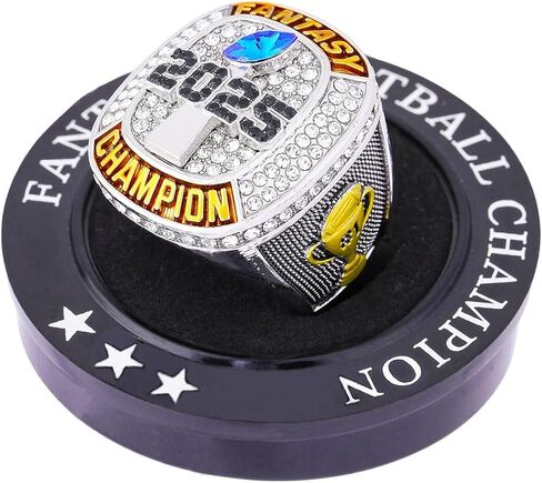 2025 Fantasy Football Championship Ring Trophy Award for Fantasy Football League Winner in Kuwait