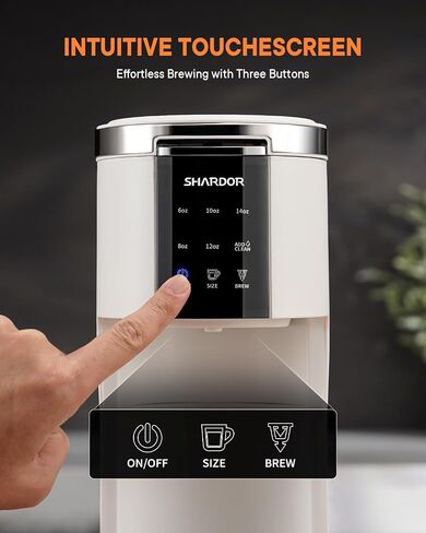 ماكينة صنع القهوة SHARDOR 3 في 1، ماكينة صنع القهوة K Cup متوافقة مع القهوة المطحونة والشاي، ماكينة القهوة ذات الخدمة الواحدة، أحجام المشروب 6-14 أونصة، خزان مياه قابل للفصل 40 أونصة، إعدادات إزالة الترسبات، أسود in Kuwait