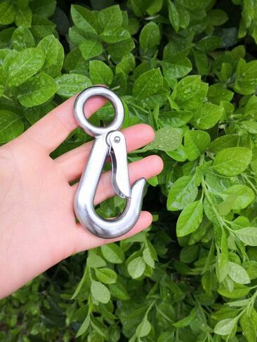 Stainless Steel 1-1/8" Eye Hook with Latch,electric Polished, Marine Grade in Kuwait