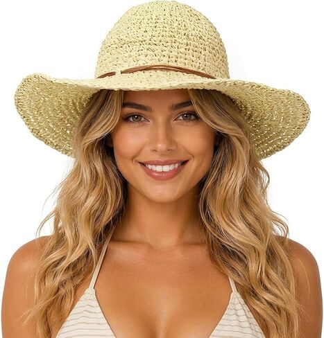 Foldable, Lightweight and Flexible Straw hat, Tightly Woven to Ensure Durability, Straw hat in Kuwait