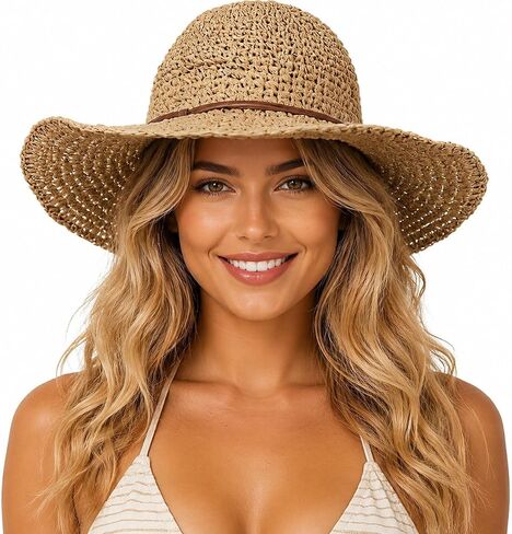 Foldable, Lightweight and Flexible Straw hat, Tightly Woven to Ensure Durability, Straw hat in Kuwait