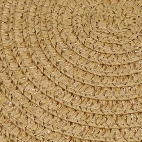 VILLCASE Women Straw Sun Hat with Bowknot Roll-up Wide Brim Dome Design Summer Beach Hat for Outdoor Travel Lightweight and Flexible Free Size Fits Most Khaki in Kuwait