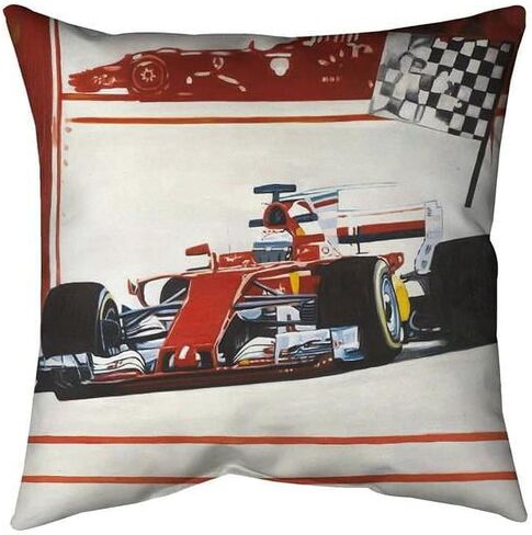 18 x 18 in. Motorsport-Double Sided Print Indoor Pillow Cover in Kuwait