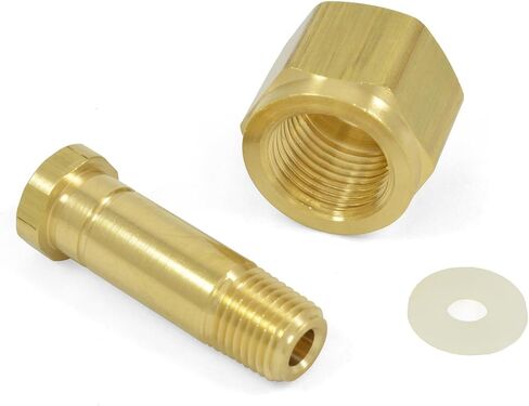 Replacement for CGA-320 Nut & Nipple w/Washer, CO2 Carbon Dioxide Fittings x 1/4" NPT CO-2 CO-3 in Kuwait