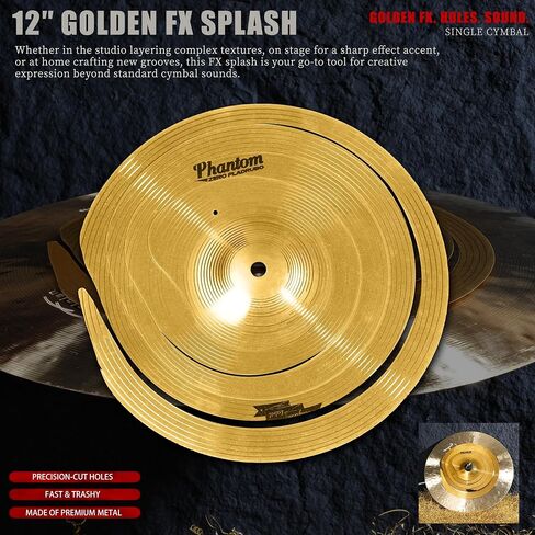10" Spiral Stacker Cymbal – Alloy Effect Stack Cymbal for Drum Set in Kuwait